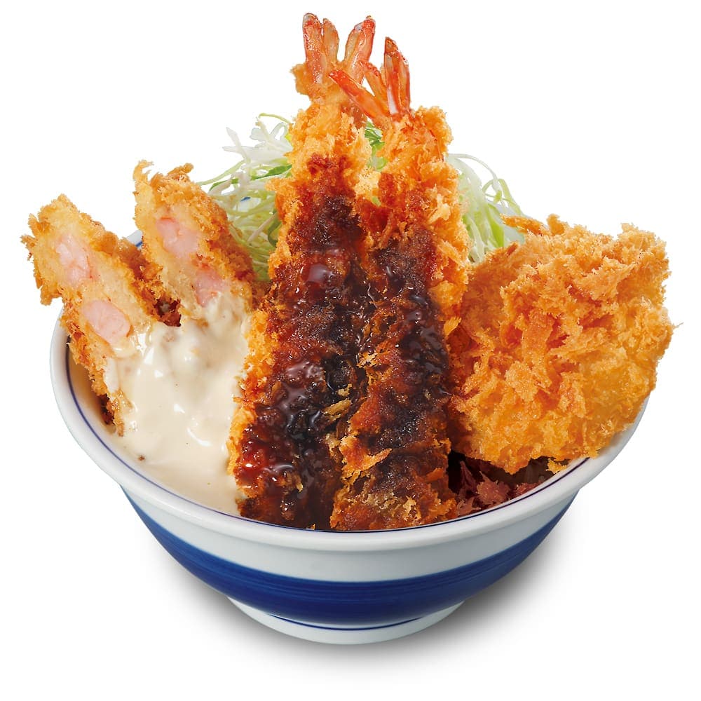 丼から飛び出る!👀プリプリ海老尽くし丼🦐
