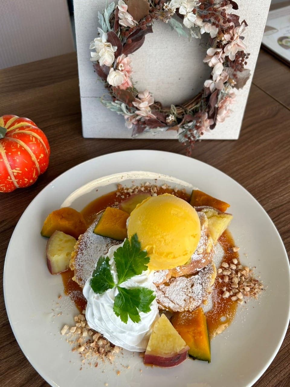 石和温泉店♡かぼちゃとさつまいものフレンチトースト🎃